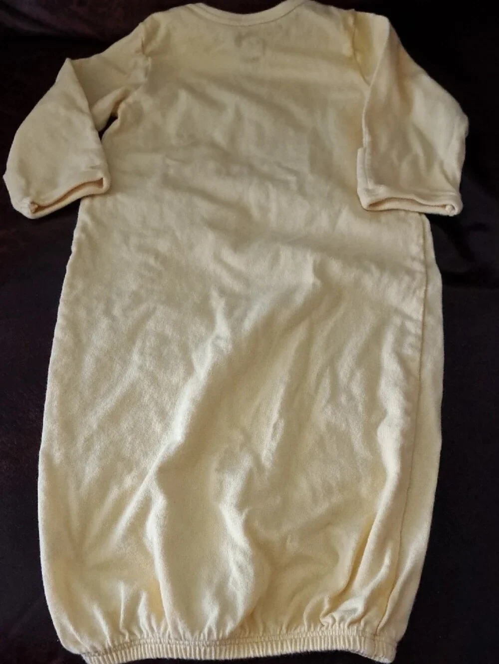 Carter's child of mine 0-3 Yellow Baby Sleep Gown - Soft Long-Sleeve Infant Gown
